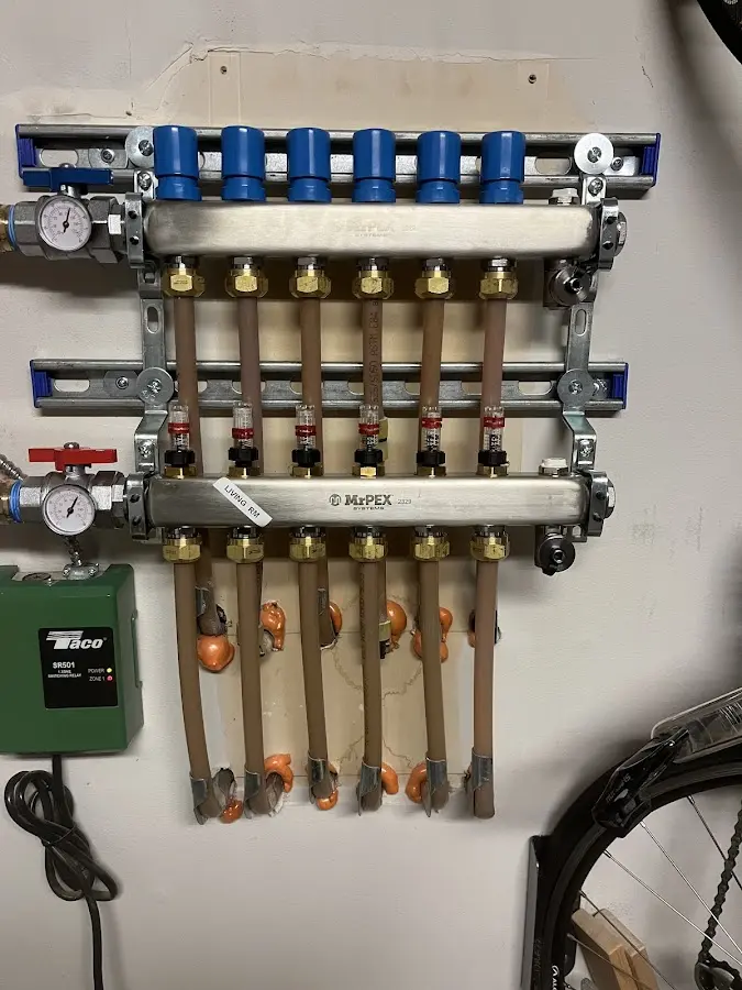 Plumber performing Leak Detection at a residential property in Pittsboro